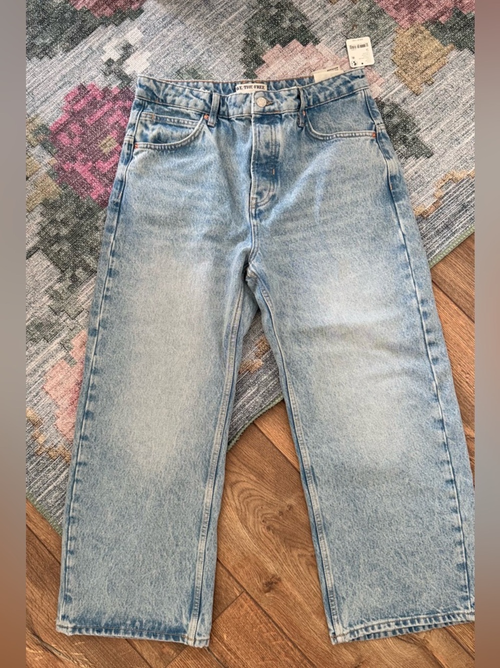 We The Free Deep Trance Midrise Dropped Boyfriend Jeans 28 Sweet Dreams NWT